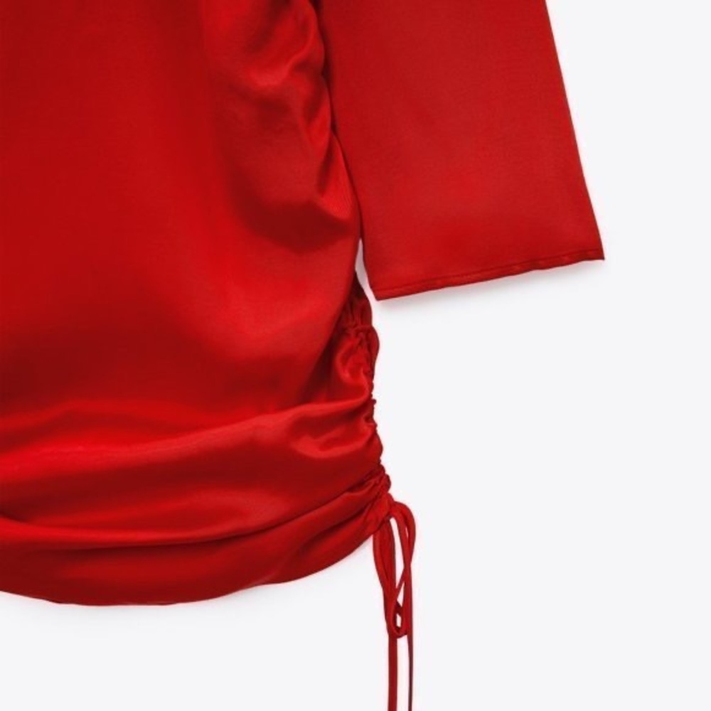 Zara red mini dress. Size XS. NWT - Picture 7 of 8